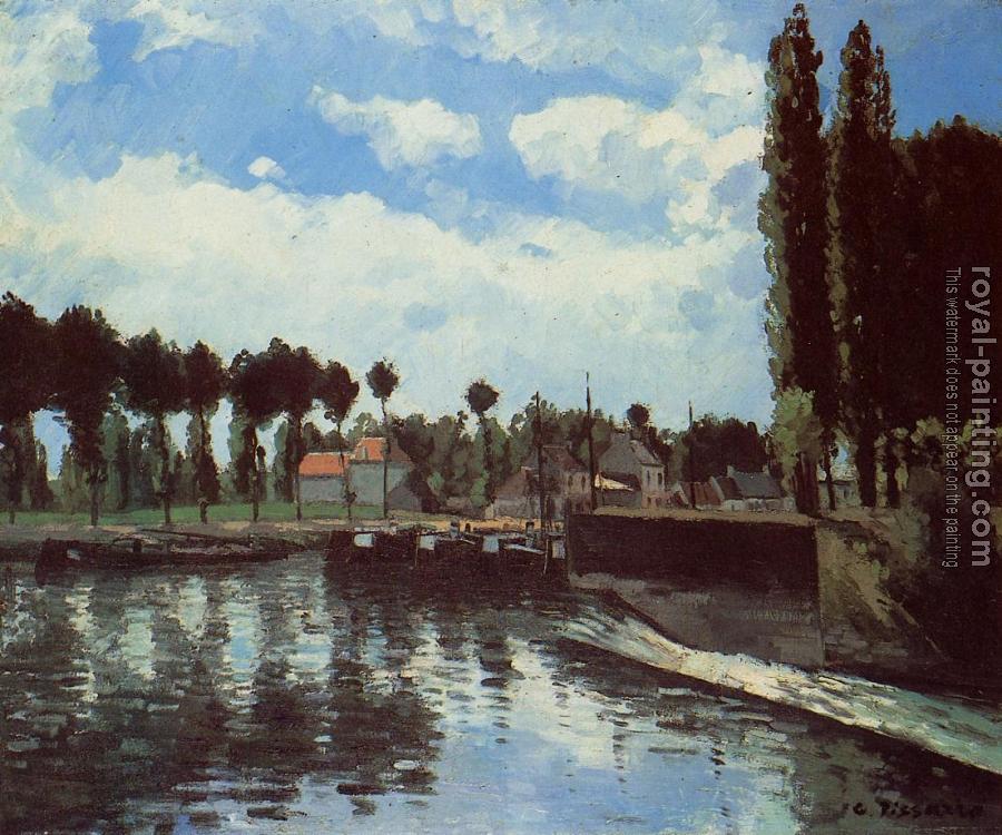 Camille Pissarro : The Lock at Pontoise